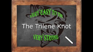 Fishing 101  Trilene Knot  Very easy to tie  Very strong knot [upl. by Siahc]