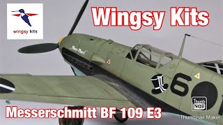 BEST AVAILABLE Wingsy Kits 148 Messerschmitt Bf 109E3 Full Build Aircraft Model [upl. by Grefer]