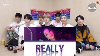 BTS REACTION JISOO RAP BLACKPINK [upl. by Zavras]