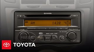 2009 Yaris HowTo Find a Station Audio Selection  Toyota [upl. by Ahsocin]