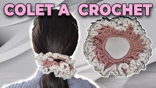 Colet de encaje a CROCHET con Puntos ALTOS  CROCHET LIVE01 [upl. by Rehpinej321]