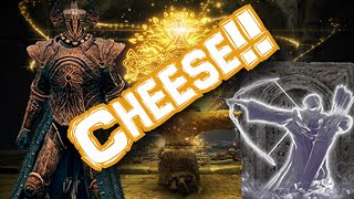 Redmane Castle Boss Misbegotten Warrior and Crucible Knight Solo quotCheesequot Method Guide [upl. by Klute]