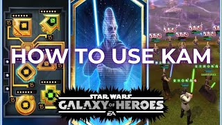 How to Mod Relic and Use KAM in SWGOH [upl. by Ronen]