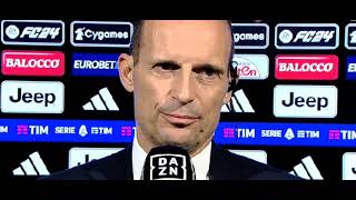 INTERVISTA ALLEGRI POST PARTITA JUVENTUS HELLAS VERONA 10 [upl. by Richardo]