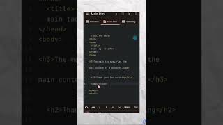 Using quotMain tagquot HTML Web design Python Main tag Java script CSS [upl. by Ateuqal545]