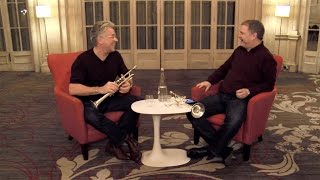 Håkan Hardenberger trumpet amp Alistair Mackie trumpet in Conversation [upl. by Ndnarb]