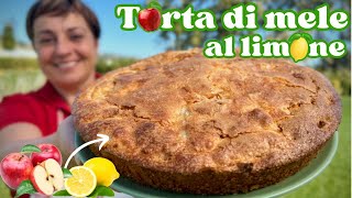 TORTA DI MELE AL LIMONE Ricetta Facile  Fatto in Casa da Benedetta [upl. by Grizel]