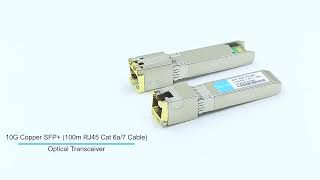 How to Use 10GBase T Copper SFP to RJ45 100m Cat 6a7 cable  FiberMall [upl. by Yerfdog]