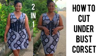 How To Cut An Under Bust Corset With Basque Waist Effect [upl. by Nohpets]