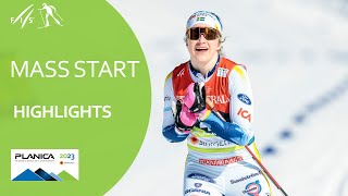 Ebba Andersson claims 30km Mass Start gold medal in dominant fashion  Planica 2023 [upl. by Dyer985]