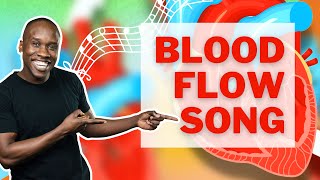 Blood Flow Song  How Blood Flows Through the Heart [upl. by Rehctaht241]