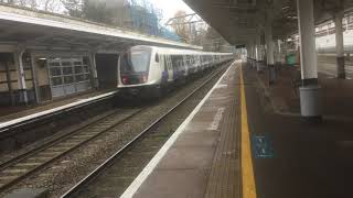 TfL rail class 345 departing and greater Anglia passing at Forest gate [upl. by Meekah]