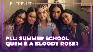 PLL SUMMER SCHOOL Elenco sabia quem era a Bloody Rose Ghostface na 3ª temporada  Entrevista [upl. by Eiramlatsyrc635]