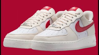 Nike Air Force 1 Low Next Nature quotPale Ivory University Redquot [upl. by Joed]