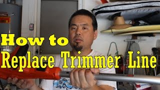 How To Replace Trimmer Line For Grass Trimmer [upl. by Aseek]