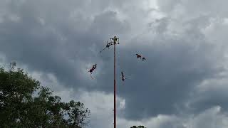 Voladores de papantla Parque Temayo  CDMX 2024 [upl. by Ayifas]