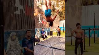 Freestyle reaction🔥 respect calisthenics reaction freestyle motivation streetworkout insane [upl. by Eelahc]