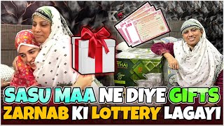 Sasu Maa Ne Diye Gifts Zarnab Ki lottery Lagayi  ZARAIB  Zarnab Fatima  Laraib Khalid [upl. by Octavla863]