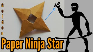 Paper Ninja Star  How to make a paper ninja star  Paper shuriken [upl. by Doig]