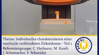 ZahntechnikKonventionellIndiv charakteriseren einer vesti verblendeten Zirkonkrone  Teil 1 [upl. by Arrotal866]