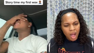 Man Gets First Brazilian Wax Clients Wax Story Times Waxer Reaction Video [upl. by Aken729]