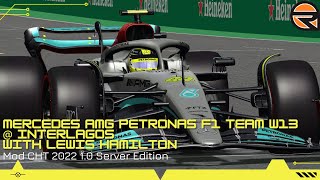 rFactor Mercedes AMG Petronas F1 Team W13  Interlagos with Lewis Hamilton • Mod CHT 2022 SE [upl. by Manvil]