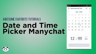 Scheduling appointments  Date and Time Picker Manychat [upl. by Incrocci276]