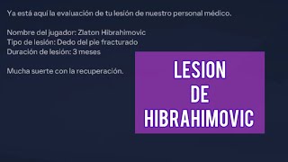 Primera LESION de HIBRAHIMOVIC [upl. by Laohcin292]