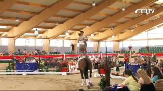 FEI European Vaulting Championship 2013  Junior Pas de Deux  3rd Place Van Gerven amp Grun [upl. by Zurciram]