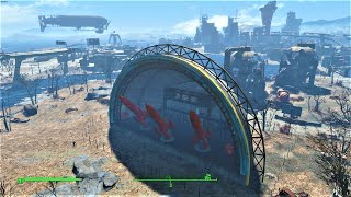 Hubologists Space Launch SiteUnderground Bunker  Fallout 4 Settlement Build [upl. by Sucramrej]