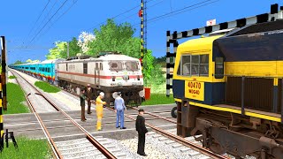 LKO HUMSAFAR EXP LOCO FAILED RESCUED BY WDG4D🔺Train simulator  Indian Railways  TrainsFun [upl. by Alben]