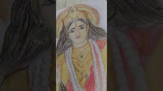 Durga maa🔥🥰 drawing 🚩 art viral durgamaa [upl. by Assiren989]