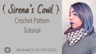 How to crochet the Sirenas Cowl  Crochet Tutorials  English [upl. by Crespi300]