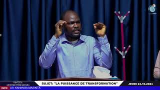 PRÉDICATION DE FR PETER MBUMBA SUJET quotLA PUISSANCE DE TRANSFORMATIONquot JEUDI 24102024 [upl. by Tabbie104]