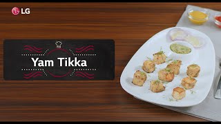 How To Make Yam Tikka  LG Microwave Cooking Classes  LG India [upl. by Stiegler]