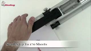 Novus B54 Heavy Duty Professional Long Arm Stapler Demo [upl. by Sol921]