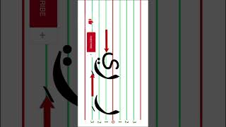 Arabic alphabet pronunciation and writing،ر at the end of the wordshorts [upl. by Mariken]