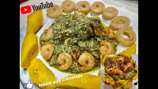 NDOLÉ aux CREVETTES et à la viande de Boeuf Repas CAMEROUNAIS facile et rapide [upl. by Eirual]