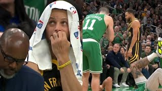 STEPH HEARS IT FROM BOSTON FANS AFTER SHOCKED BY 50POINT BLOW OUT AIRBALLS [upl. by Mahgem845]