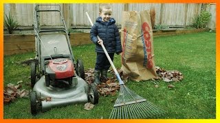 Lawn Mowers for Kids  Yard Work with Brothers r Us 4K [upl. by Yarased]