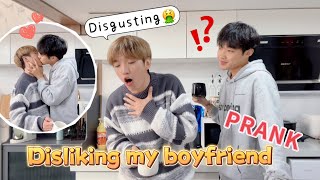 Disgusted With My Boyfriend For A Whole Day How Will He React🤣 Cute Gay Couple PRANK🥰 [upl. by Dru]