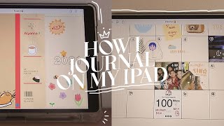 📔 2021 journal amp planner set up ipad  FREE template [upl. by Stulin]