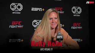 Holly Holm responds to Ronda Rousey return rumors [upl. by Indira529]