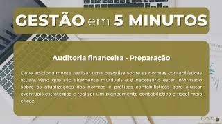 Auditoria financeira  Gestão em 5 Minutos G5M [upl. by Phip]