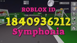 SYMPHONIA Roblox Song Codes [upl. by Ahsimat]