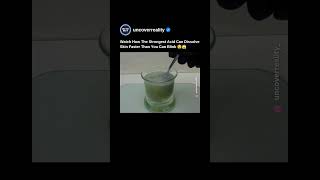 Strongest Acid In The World Can Dissolve Skin In Seconds 😱 chemistry science [upl. by Annahsad]