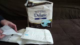 Medi Friends Deluxe Tape Adult Diaper Unboxing  Capacity Test [upl. by Eceertal467]