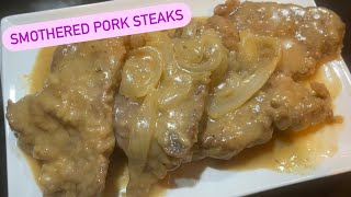 How to Make Smothered Pork Steaks [upl. by Rebma866]