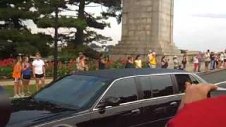 Ted Kennedy Funeral Procession Arlington Memorial Bridge [upl. by Norabal932]