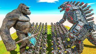 Growing King Kong vs MECHAGODZILLA 2021 size comparison  Animal Revolt Battle Simulator [upl. by Yoshiko]